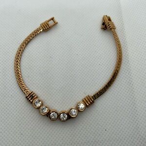 Gold/crystal Bracelet